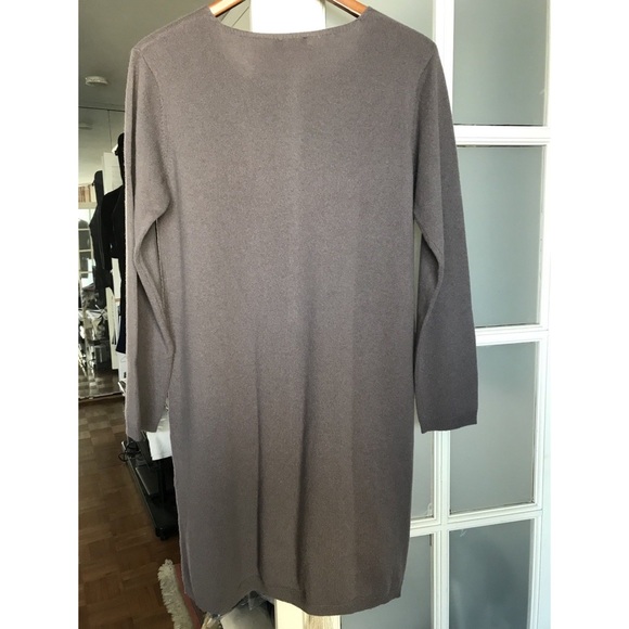 Mauve Colored Cashmere Dress By Caroll/Size Medium - Picture 3 of 7